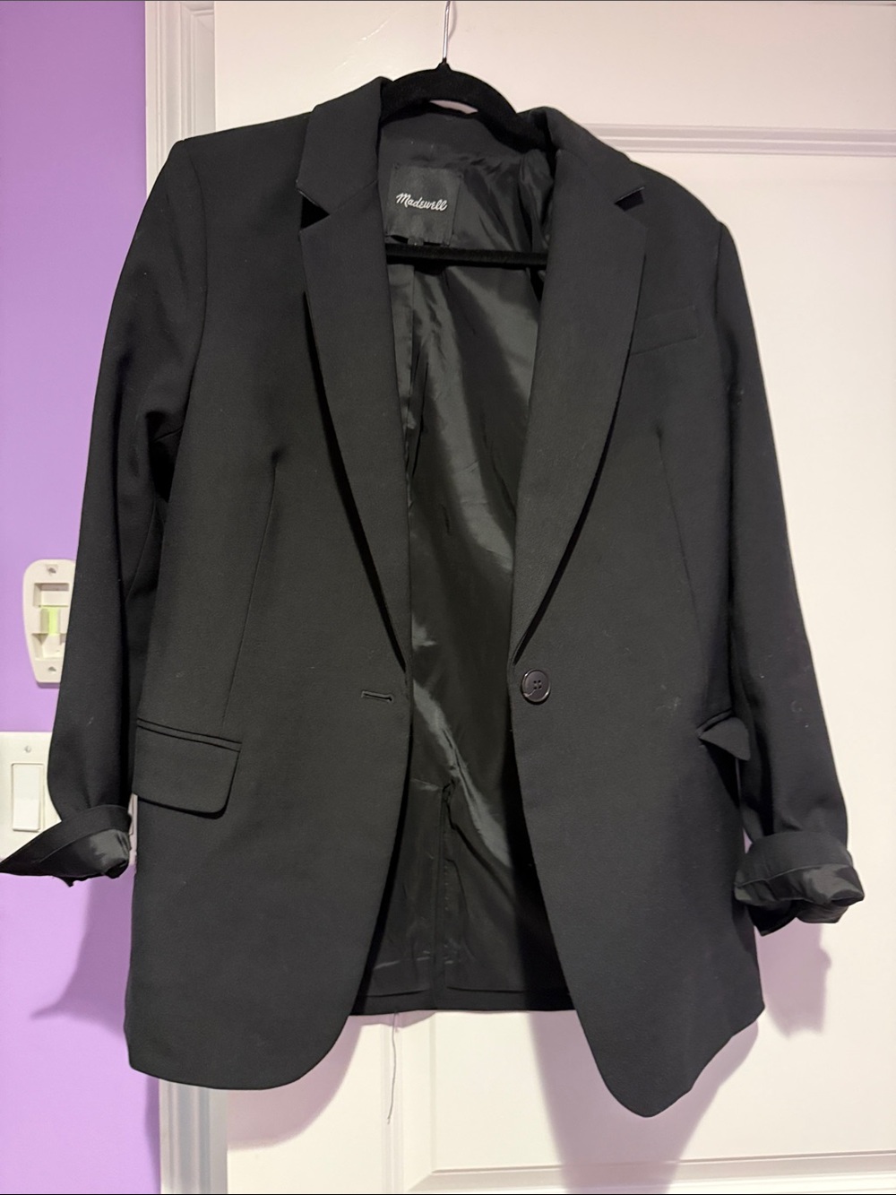 Women’s black Madewell blazer